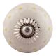 Cream Round Tiny Flower Ceramic Dresser Knobs Online